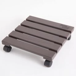 Steve & Leif Pine Wood Square Plant Trolley (270 X 270 X 65MM) 17 Steve & Leif Pine Wood Square Plant Trolley (270 X 270 X 65MM)